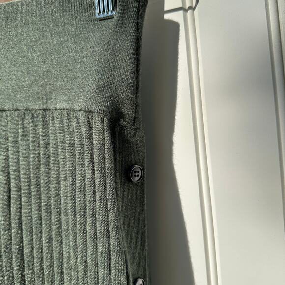 Lisa Yang Katie Skirt Side Button Long Tulip Hem Ribbed Cashmere Moss Size 1 S/M - Picture 12 of 16
